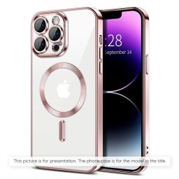 Husa Husa pentru Samsung Galaxy S25 FE - Techsuit Luxury Crystal MagSafe - Pink