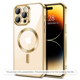 Husa Husa pentru Samsung Galaxy S25 FE - Techsuit Luxury Crystal MagSafe - Gold