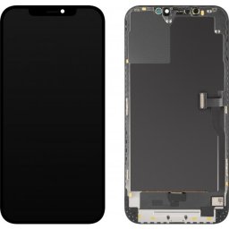 Piese si componente Display cu Touchscreen MP compatibil cu Apple iPhone 12 Pro Max, cu Rama, Versiune OLED Diagnostic, Negru