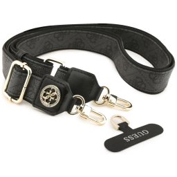 Snur telefon reglabil Guess 4G Strass Metal Logo, culoare maro