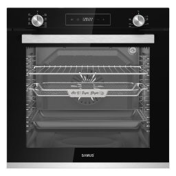 Cuptor + plita incorporabila SAMUS-ONL47, 80 l, Negru