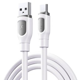 Cablu de date cu incarcare rapida REMAX RC-C113, 3A, USB-A la USB-C, 1 metru, alb