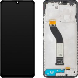 Piese si componente Display cu Touchscreen MP compatibil cu Xiaomi Poco C75 / Redmi 14C, cu Rama, Negru