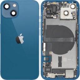 Piese si componente Capac Baterie Apple iPhone 13, Cu Carcasa Mijloc, Full Parts, Albastru, Swap