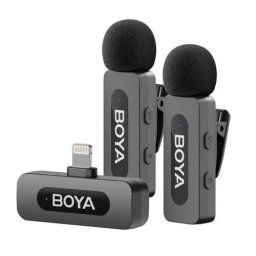 Microfon BY-V2-V2.0, Wireless, Negru