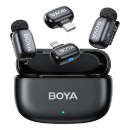 Microfon BOYA-mini-2-01, Wireless, Negru