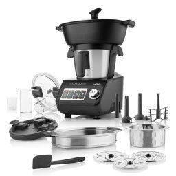 Robot de bucatarie Robot de bucatarie ETA Leonardo Plus 0070 90010, 600 W, 3.5 litri, 7 programe, negru/gri