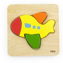 Wooden puzzle for kids Viga Airplane