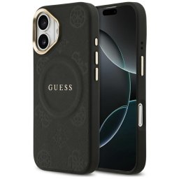 Husa Husa pentru iPhone 17 - Guess Peony Hot Stamp MagSafe (GUHMP17SPSAMSECK) - Black