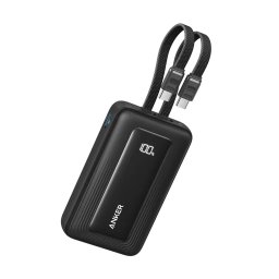 Baterie externa Zolo, 20.000 mAh, 45 W, 2 cabluri USB-C, Negru