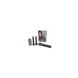 Perie Motor BLDC 2 trepte de putere 3 setari de temperatura Functie auto curatare Ionizare Functie aer rece ondulator stanga ondulator dreapta perie rotativa uscator 1500 W Negru Verde