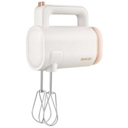 Mixer de mana fara fir SHM 9130WH, 20 de cicluri de mixare per incarcare, baterie Li-Ion de 11,1 V / 2000 mAh, 8 viteze, alb