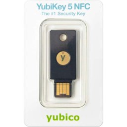 Cheie de securitate USB-A cu NFC, autentificare hardware multi-protocol, FIDO2, OTP, PIV, OpenPGP, certificare FIPS 140-2, IP68