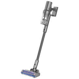 Aspirator vertical fără fir 2 în 1 280W, filtru HEPA, autonomie până la 35 min, capacitate 0.8L, iluminare LED, gri