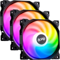 3 x Vento ARGB 120 PWM ARGB LED 120 mm Negru