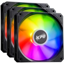 3 x Vento R 120 ARGB PWM ARGB LED 120 mm Negru