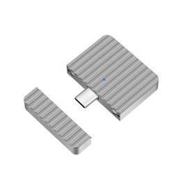 HDD Rack RACK extern LOGILINK, pt. SSD, M.2, M.2 PCIe NVME, interfata PCIe NVMe USB-C 3.2, aluminiu, argintiu, "UA0423" (timbru verde 0.8 lei)