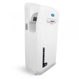 Uscatoare de maini Uscător de mâini vertical 1600W, Jet dual, uscare 5 secunde, filtru HEPA, senzor automat, alb