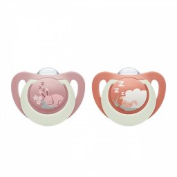 Dummy NUK First Choice Night 6-18m 2 pcs Bunny/Sheep
