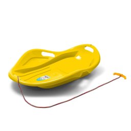 Children's sled glider Mussel Baby Mix PREMIUM COMFORT 80 cm yellow