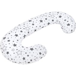 Universal C-shaped nursing pillow New Baby stars grey