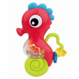 Baby Mix baby rattle with melody seahorse red