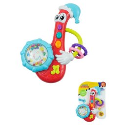 Baby Mix baby rattle with melody saxophone red