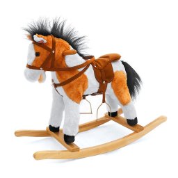 Rocking horse with melody Milly Mally Jurášek light brown