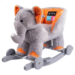 Rocking toy with melody and wheels PlayTo elephant
