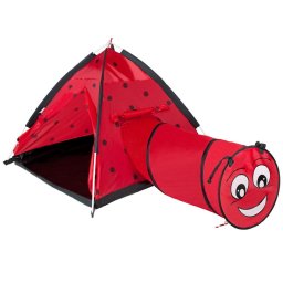 Baby tent Baby Mix Ladybug with tunnel red