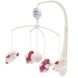 Carousel above the crib Baby Mix Moles pink
