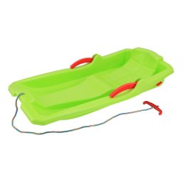 Plastic bobsleigh with brakes Baby Mix KAROL green