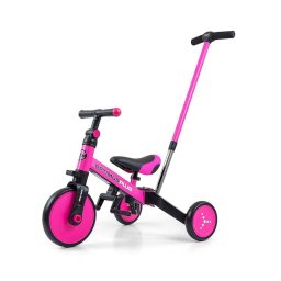 Milly Mally Optimus Plus 4in1 tricycle with guide bar pink