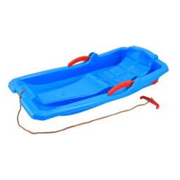 Plastic bobsleigh with brakes Baby Mix KAROL blue