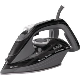 Fier de calcat Fier de călcat cu abur 2600W, Talpă ceramică, Jet abur 95 g/min, Abur vertical, Auto-oprire, Sistem anti-calcar, Negru