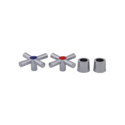 Accesorii sanitare FMB 294ZP Manere baterie zinc apa rece si calda 2 buc FLOW