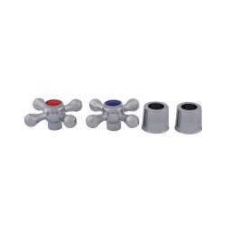 Accesorii sanitare FMB 294ZP Manere baterie zinc apa rece si calda 2 buc FLOW