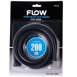 Accesorii sanitare FFD-200B Furtun de dus negru 200 cm, FLOW