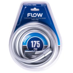 FFDS-175S Furtun de duș silicon silver 175 cm, FLOW