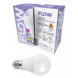 Bec LED A60 15W, E27, 4000K – Lumină neutră FLOW FBLA6015W-N