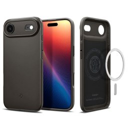 Husa Husă telefon SPIGEN Thin Fit iPhone Air, Gunmetal, MagSafe, Wireless pentru Dispozitive compatibile MagSafe – Gunmetal