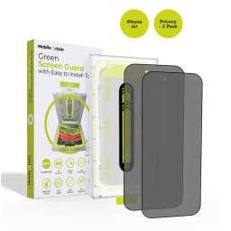 Mobile Origin Screen Guard Privacy with easy applicator, 2 pack - iPhone Air
