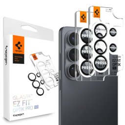 Spigen Glass tR EZ Fit Optik Pro HD 2 Pack, black - Samsung Galaxy S26 Ultra