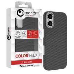 Husa Lemontti Husa Slim Aramid/Kevlar Magsafe 600D iPhone 17 Negru