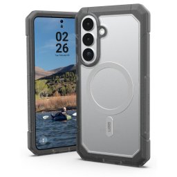 Husa UAG Husa Trooper Magnetic Samsung Galaxy S26 Clear/Ash (2 parti: spate + protectie margini)