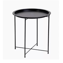 Masa pentru cafea HR-DMC111, D46xH53 cm, Negru