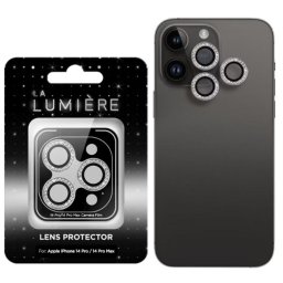 Folie de sticlă cameră La Lumiere Diamond Lens pentru Apple iPhone 14 Pro / 14 Pro Max - argintiu