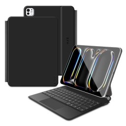 Husă telefon Tech-Protect Tastatura SmartCase Magnetic Plus Keyboard iPad Pro 13 7 8 2024 2025, Magnetic, Universal – Negru