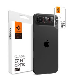 Protectie camera Spigen Optik Pro L-Series Glass.tR EZ Fit pentru iPhone Air, set 2, Negru/Rosu