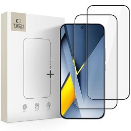 Folie protectie Tech-Protect Fit Plus pentru Xiaomi Poco F8 Ultra, set 2, Negru